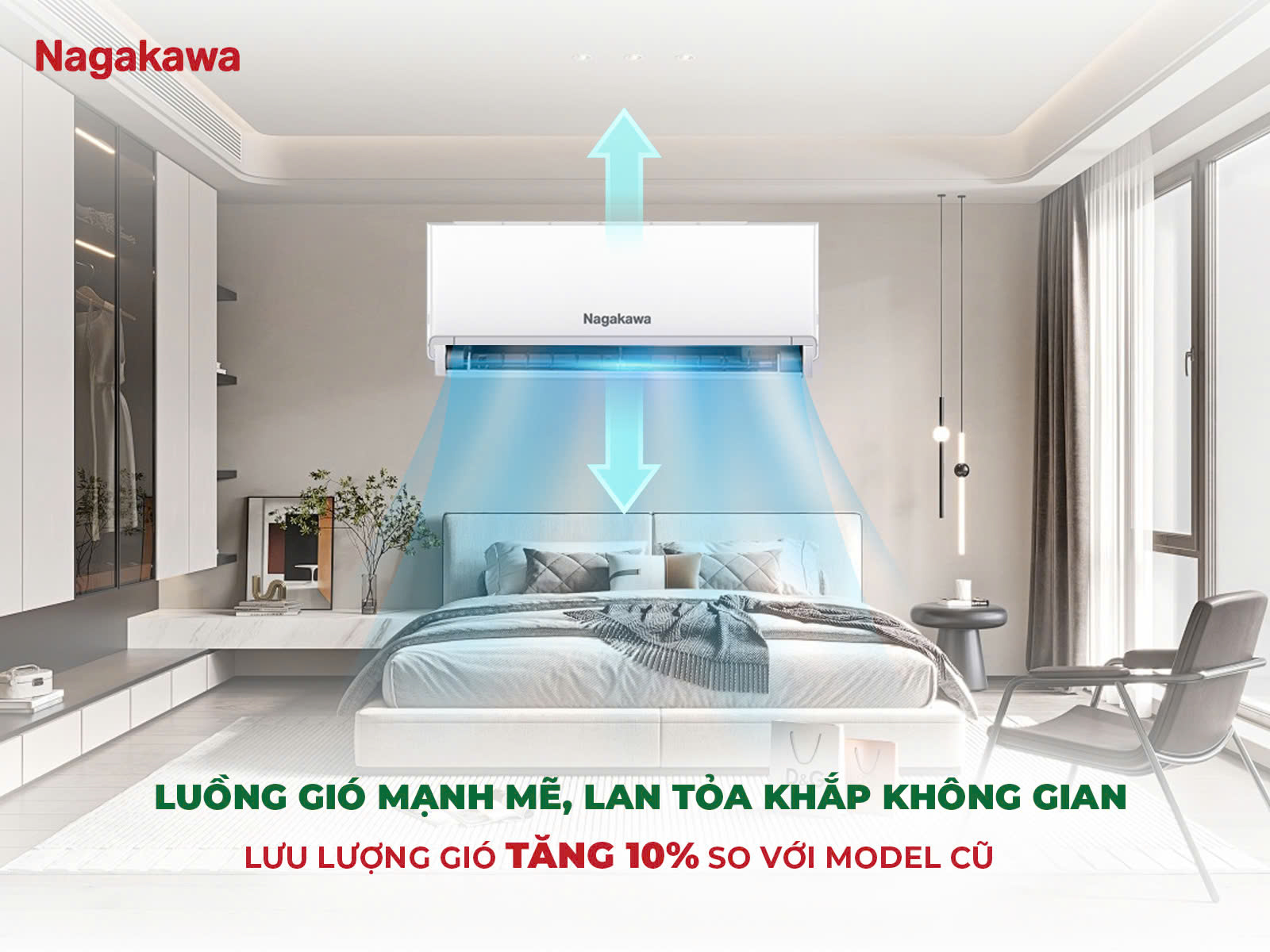 Máy lạnh - Nagakawa Inverter 1.0 HP NIS-C9R2U51 - Xuất sứ Malaysia